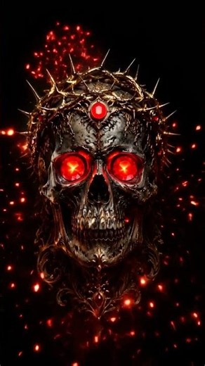 Gothic Skull 4K Live Wallpaper - Dark Phone Background #livewallpaper #4k