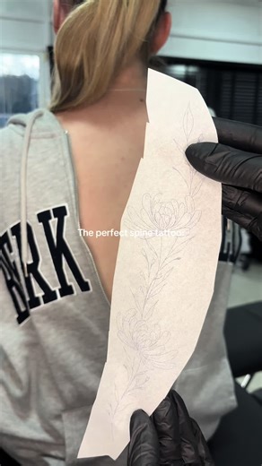 Stunning Spine Tattoos for Women in Manchester