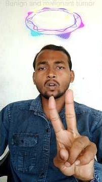 Difference between benign and malignant tumor 🌹#