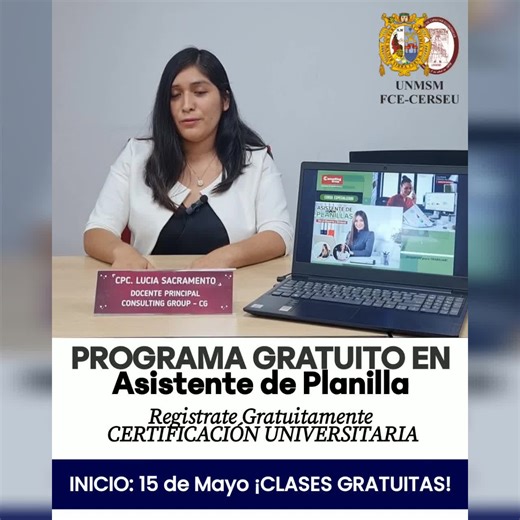 Registrate Gratuitamente. Certifica Universidad Nacional Mayor de San Marcos - UNMSM. Cel: 914347247