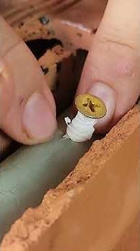 If your pipe in the wall is punctured, do this!!