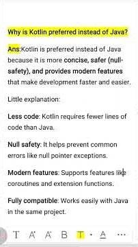 Why is kotlin preferred instead of Java? #shortsfeed