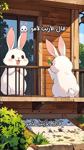 قال الأرنب لأمو 🐰 ... الأرنب والثعلب بالحديقة #طيور_الجنة #أغاني_أطفال #nurseryrhymes