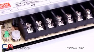 Mean Well LRS-350-24 AC/DC Switching Power Supply 350.4W 24V 14.6 Amp Single Output (LRS Series 350W 24V SMPS)