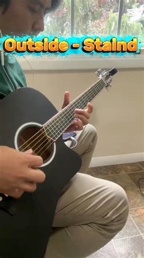 Outside - Staind | Acoustic guitar short cover with lyrics #staind #outside #guitar #lyrics #cover #song #music | Guitar and Lyrics