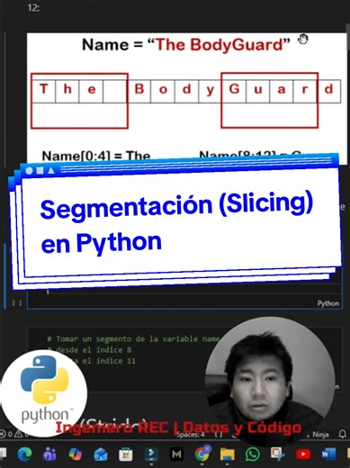Segmentación (Slicing) en Python #python #programacion