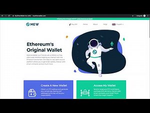 Ethereum Wallet Erstellen Bei MyEtherWallet | Ethereum Adresse Anlegen