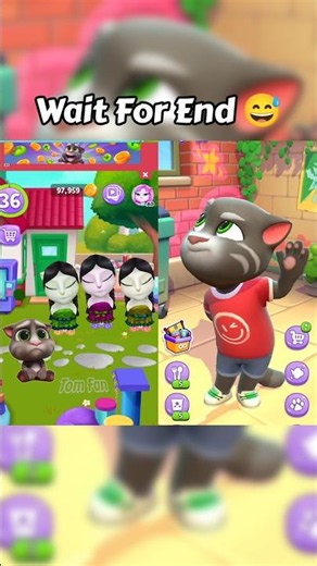 Talking Tom is Done VS Talking Tom Cat #shorts #tom #cute #cat #animation #mytalkingtom #trend1