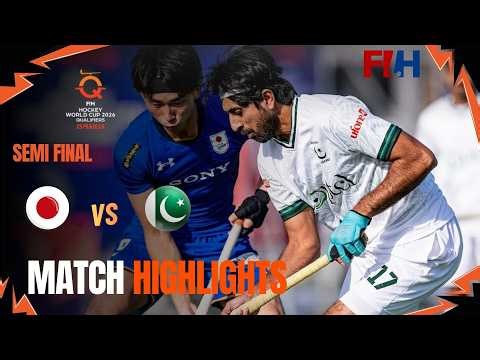 Pakistan Vs Japan Hockey Match Highlights | Semi Final | FIH Hockey World Cup 2026 Qualifiers