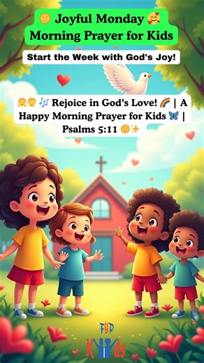 👧👦 🎶 Rejoice in God’s Love! 🌈 | A Happy Morning Prayer for Kids 🦋 | Psalms 5:11 🌞✨ 🌈 Rejoice in God’s Love! Start your day with this joyful Morning Prayer for Kids inspired by Psalms 5:11 — “Let all who take refuge in You rejoice; let them sing joyful praises forever!” 📢 Don’t forget to LIKE 👍, SHARE 🔄, and SUBSCRIBE ❤️ the FYP Kids Channel for more prayers and faith-filled videos every day! #MorningPrayerForKids #JoyfulMonday #JoyOfTheLord #Psalm511 #GodProtectsMe #GodNeverLeaves #God