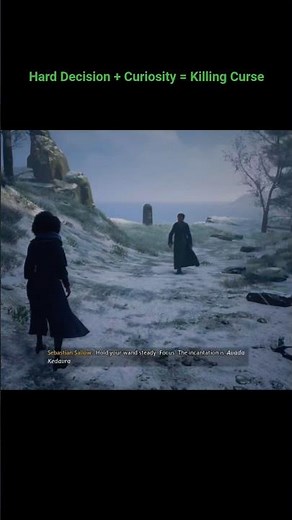 After Solomon's sad ending Sebastian teaches the Killing Curse (Avada Kedavra) in #hogwartslegacy