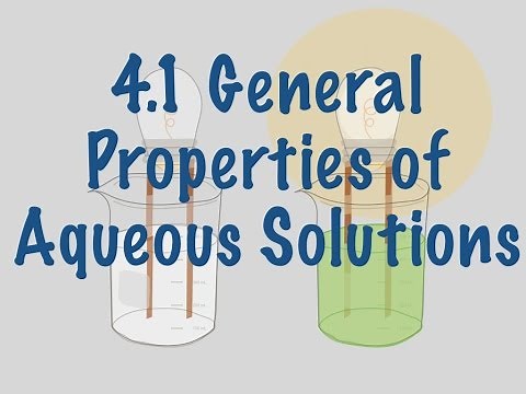 Properties of Aqueous Solutions 1