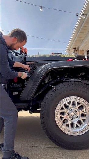 Fender light Jeep installation #jeep #offroad #automobile #jeepmods