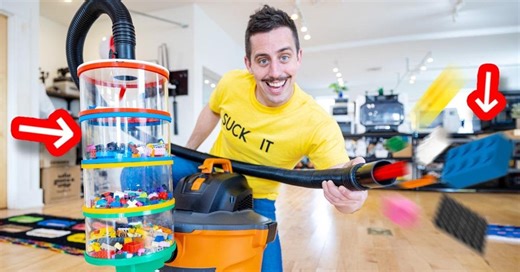 This Vacuum Attachment Sorts LEGO Pieces By Size