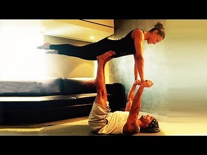 Karan Grover-Bipasha Basu HOT YOGA Pose | Yoga Day 2016