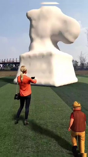 Fun Outdoor Play with Horse-shaped Block Structure