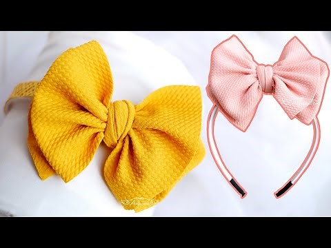 DOUBLE NO FLAP BOW Tutorial - How to Tie a Bullet Fabric Bow