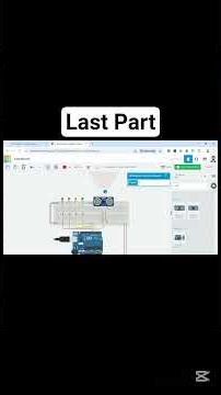 Visual Distance Measurement Using Arduino Ultrasonic Sensor | LED Indicator (Tinkercad) #lastpart