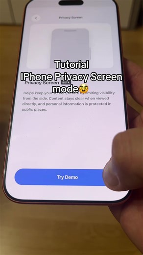 milolda (@milolda)’s video of Privacy Screen Settings On Iphone