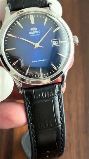 Orient Bambino Blue Dial with Leather Strap 42mm Automatic Wrist Watch Ref. FAC08004D0 / TAC08004D0