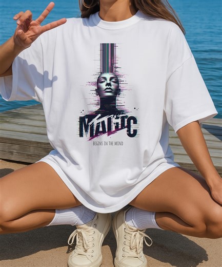 Magic Begins in the Mind Shirt, Positive Vibes, Spiritual Energy T-Shirt, Uplifting Mindset