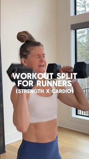 The BEST Workout Split For Runners (strength + runs!) #shorts #fitnessmotivation #workoutmotivation
