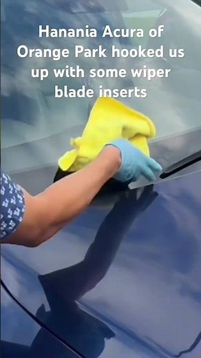 New wiper blade inserts for the new windshield on our third generation Acura MDX