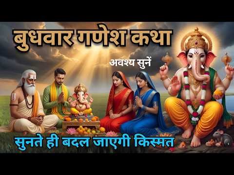 बुधवार गणेश कथा, सुनते ही बदलती है किस्मत | Life Changing Ganesh Katha || Ganesh Ji Story