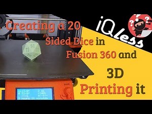 Creating a 20 Sided Dice in Fusion 360 and 3D Printing it