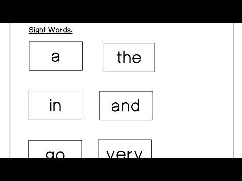 Lesson: 5 Sight Words Af-Soomaali | Barashada English heerka bilowga