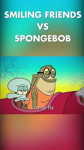 Allan vs Squidward - (Smiling Friends x Spongebob) #smilingfriends #spongebob #rapbattle #squidward