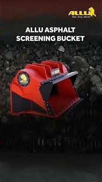 The ALLU Asphalt Screening Bucket for Screening and Crushing Cold-Milled and Reclaimed Asphalt (RAP)