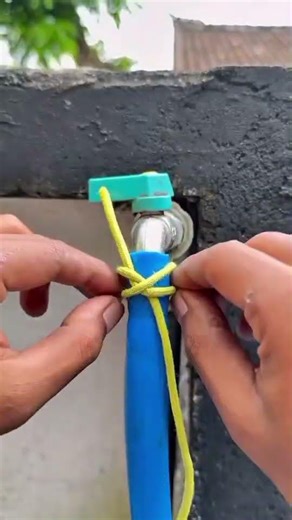 how to clamp a pipe using a rope #shorts