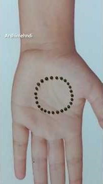 Easy Simple Flower Mandala Mehndi Design #mehndi #henna #youtubeshorts #viral #shortvideo #trending