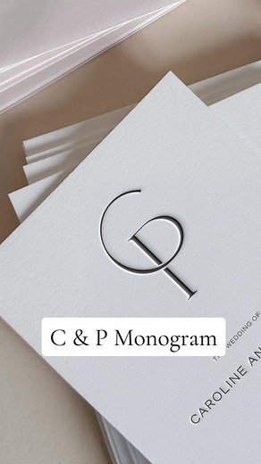 C & P Monogram Design for Weddings and Branding