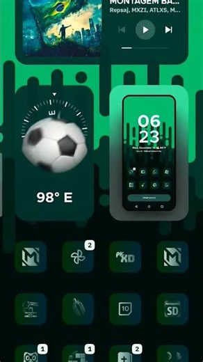 here's my phone smart launcher 6 but extend with ai