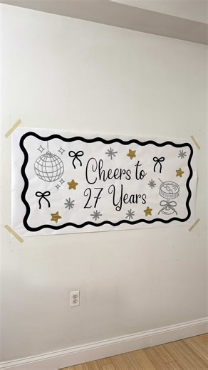 Creating a Stunning Birthday Banner for 27 Years
