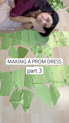 Making a custom prom dress | PART 3 #promdress #customdress #fashiondesigner #dressdesign