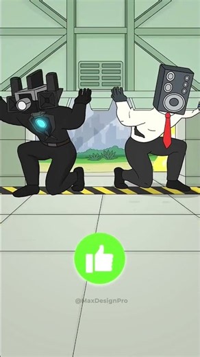 Who will help Large Speaker man holding the gate? Challenge! Part 9 (Animation meme)