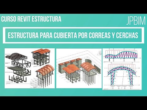 Video 32. Modelado de estructura para cubierta (Parte 1) (CURSO REVIT ESTRUCTURA AVANZADO)