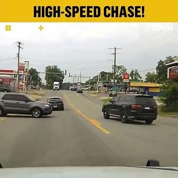 Wild Police Chase Ends With 5 Damaged Patrol Vehicles