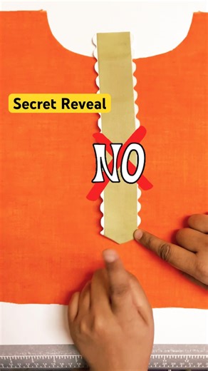 Sabse aasaan button placket | Button patti #sewingtips #sewing