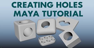 ArtStation - Digging Deeper: How to Model Holes in Objects in Maya
