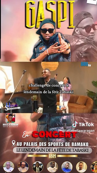Concert de Gaspi au Palais des Sports de Mali Rap