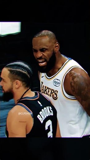 LeBron and Brooks got HEATED 😳🔥 #shorts