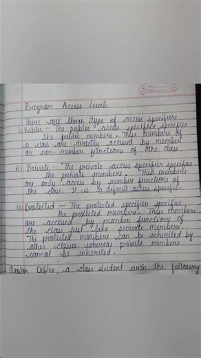 Program Access Level #class12 #computer