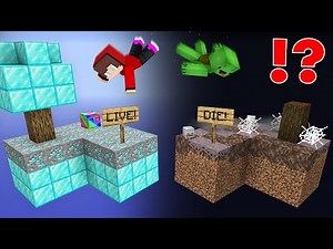 JJ and Mikey Choose the Right Skyblock ?!