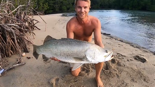 It's all or nothing – then the barramundi snapped the rod