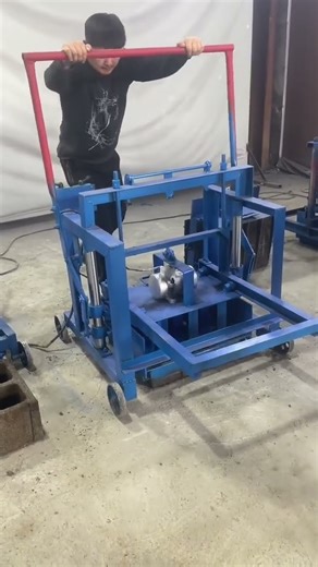 small manual mobile Home Use Interlock Brick #Molding Cinder Fly Ash Concrete Block Making Machine