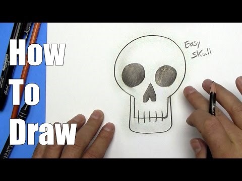 How To Draw an Easy Skull - Step By Step